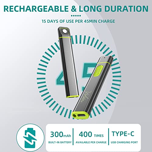 Vibis Insect Bite and Sting Relief, Rechargeable Bug Bite Itch Relief Thing Fast Symptom Relief for Mosquito Bites, Chemical-Free Treatment Natural Relief from Bug and Mosquito Bites Itching - Grey
