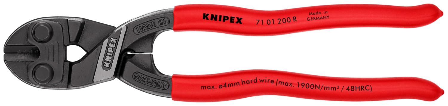 KNIPEX Tools - Cobolt Compact Bolt Cutter, Fence Cutting (7101200R)
