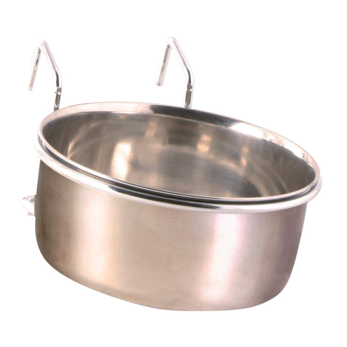 Trixie Stainless Steel Bowl with Holder, 600 ml, Metallic