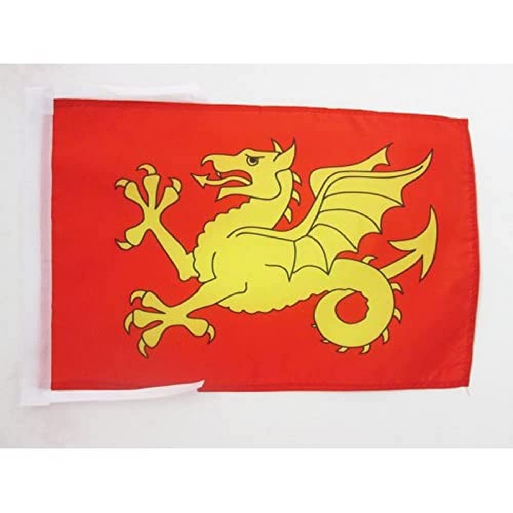 AZ FLAG - Wessex county Flag - 18'' x 12'' - 100% Polyester du Wessex - England Small Banner with Two Cords - Fade Resistant - Vivid Colors - 18x12 in - 45x30 Cm — image 1