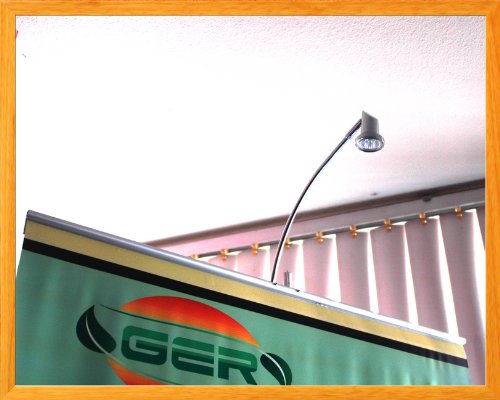 Halogen Display Light Retractable Roll Up Banner Stand Lamp Trade Show Booth