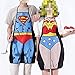 si ying Adjustable Bib Apron with Pocket Comic Characters Adjustable Bib Apron with Pocket, Character Apron (Superman)