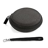 ProCase Apple Airpods Case Pocket Size Holder, Hard Shell EVA Carrying Case for Earpods Bluetooth Headset Earphone Earbuds USB Flash Drive Cable SD Card -Black