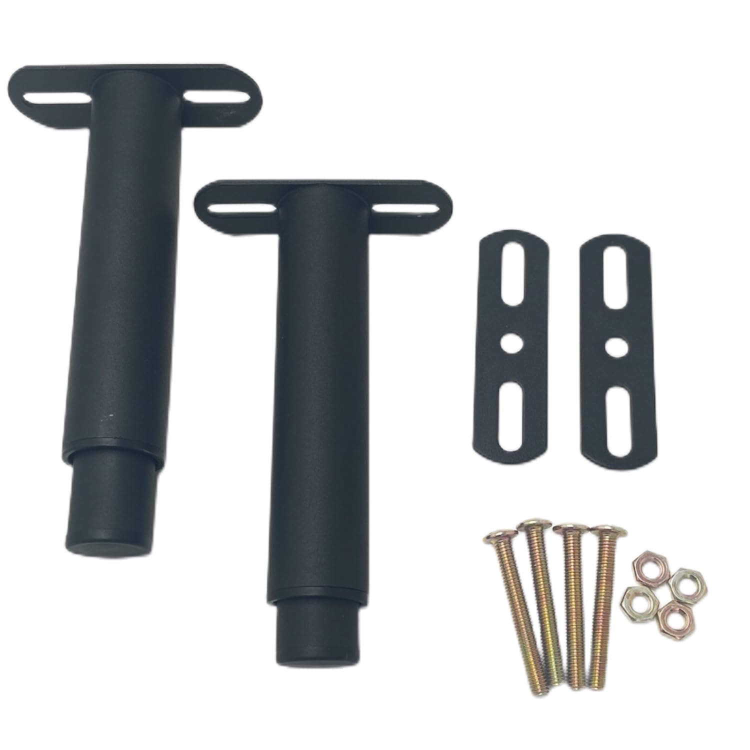 2PCS Adjustable Legs Heavy Duty Bed Center Frame Slat Retractable Couch Metal Furniture Bed Support Feet Bracket Replacement Kitchen for Sofa Table Desk Cupboard Cabinet 7-13inch (Black)