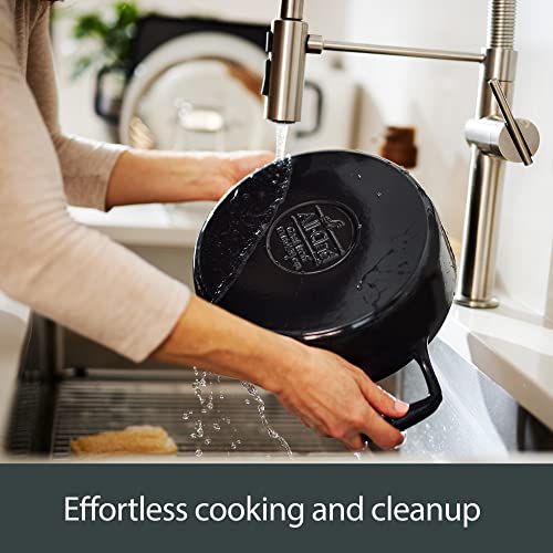 AllClad Cast Iron Enameled Dutch Oven with Acacia Trivet 6 Quart