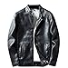 LIERDAR Men's Faux Leather Jacket Outfit Slim
