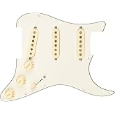 Fender Fat 50's Prewired Stratocaster Pickguard - 3-ply White