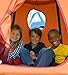 HearthSong Go! Hugglepod Hangout Portable Hanging Tree Tent - Terracotta