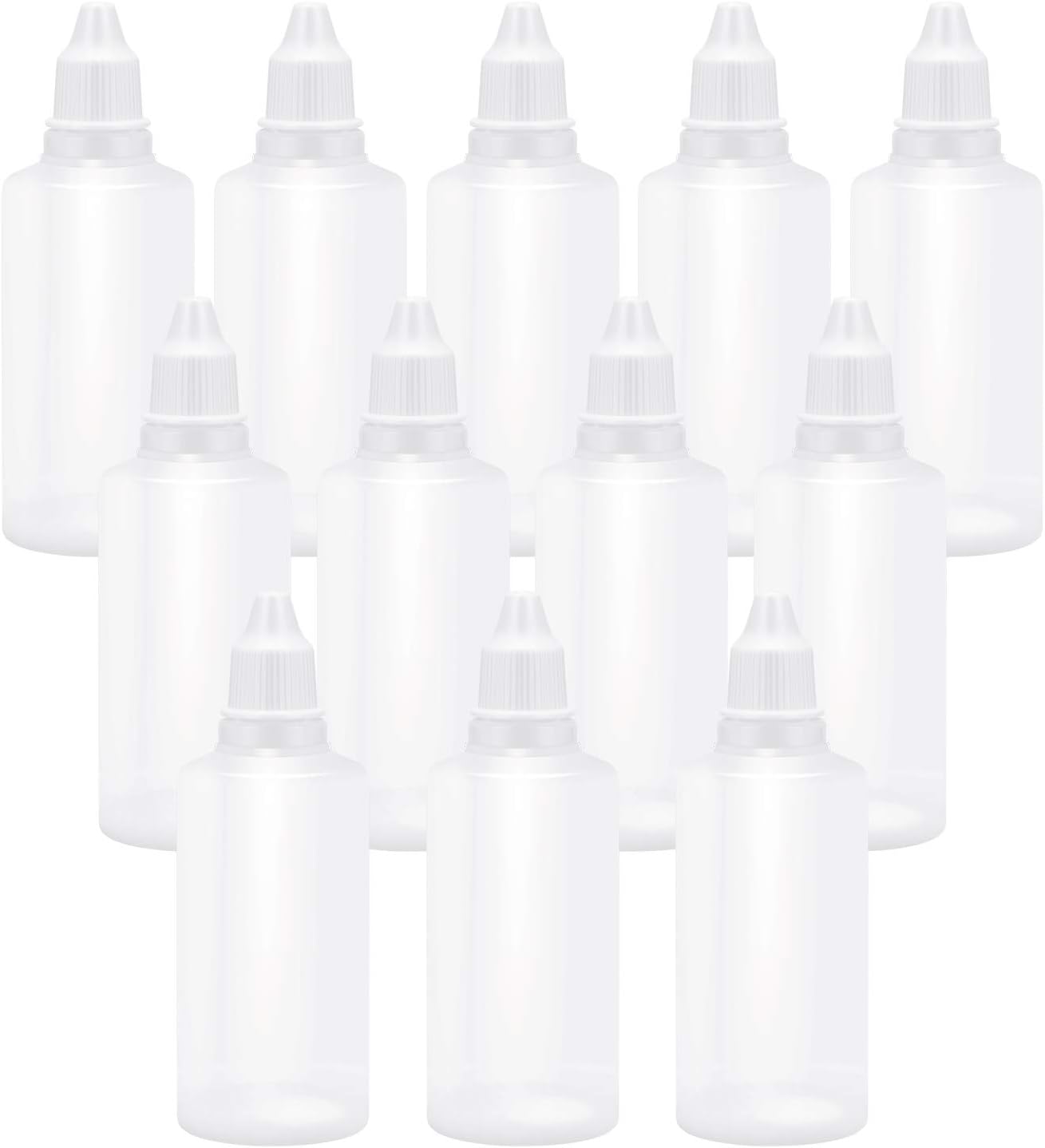 TOOL GADGET Plastic Dropping Bottles Vial of Liquid Eye Liquid Dropper, 60ml, 12 pack: Home Improvement