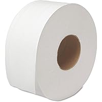 Industrial Jumbo Roll Dispenser Bath Tissue, White, 12 Rolls
