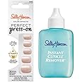 Sally Hansen Instant Cuticle Remover and Salon Effects Lost in the Frost Press On Nails Kit, Nail Care and Manicure Set