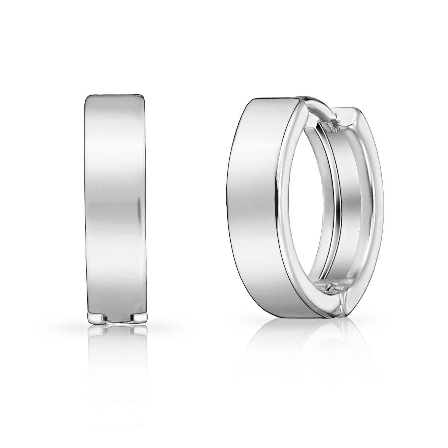 Philip Jones Silver Plated Huggie Earrings