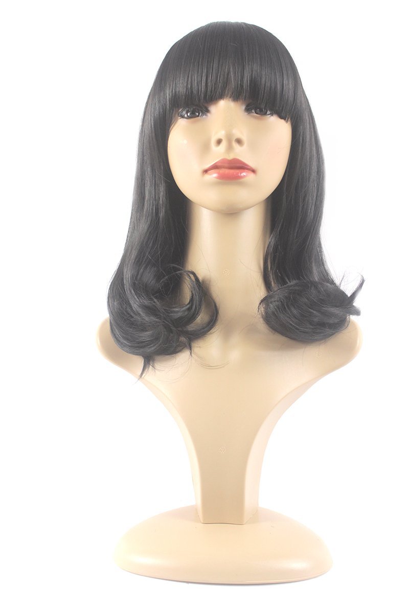 Xiaoyu Fashion Girl Natural Short Curly Wigs - Black