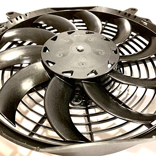 Spal 30102803 16 puller fan 12 volt high output curved blade 1953