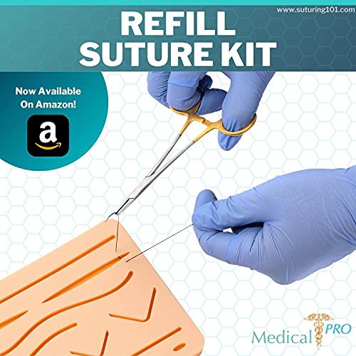 MedicalPRO Refill Suture Practice Kit for Medical Students The