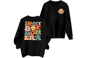 EGELEXY Mama Sweatshirt Women Leopard Print Embroidery Mom Life Pullover Top Casual Long Sleeve Blouse Tee