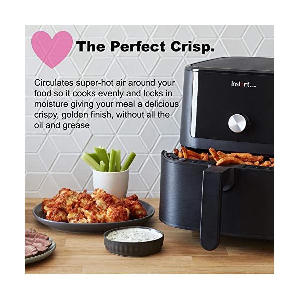 Instant Vortex 4-in-1 Digital Air Fryer, Health Air Fryer, Bake, Roast and Reheat, 1700W of Power – 5.7 Litre
