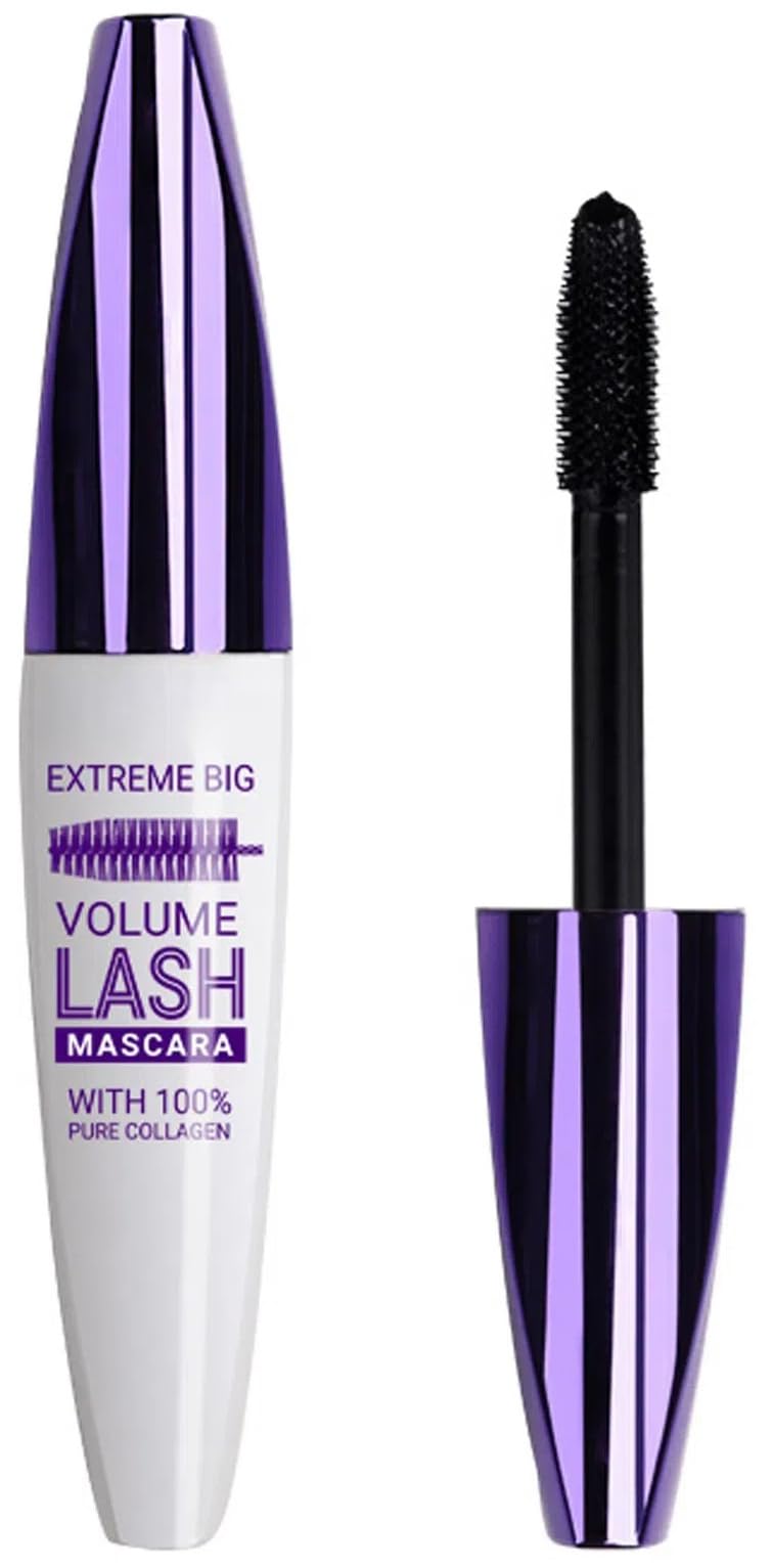EOGRFW 5D Primer Waterproof Mascara - Purple Liquid, Long Lasting Thick & Volumizing, Smudge-Proof Fiber, Curling Eye Lashes - Party Stage Makeup