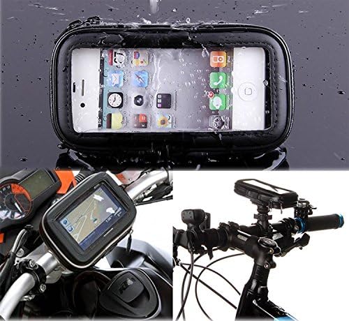 Tsmine Universal 360 Degree Rotating Sports and Leisure Protective Phone Case Bike Handlebar mount Bike Phone Holder, Black