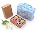 Sovyime 6pcs Bath Bombs Gift Set with Bath Bag,Dry Skin Moisturize,Perfect for Bubble & Spa Bath Relaxation,Organic Handmade Spa Bombs Kit,Idea for All Ages,wife, girlfriend, men, women