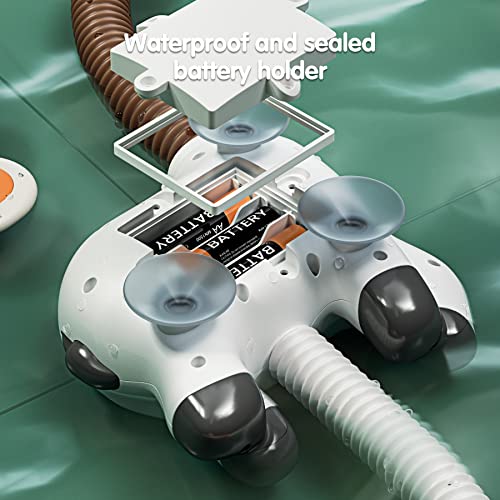 TUMAMA Baby Bathtub Toy with Shower Head and 3 Suction Spinner Toys