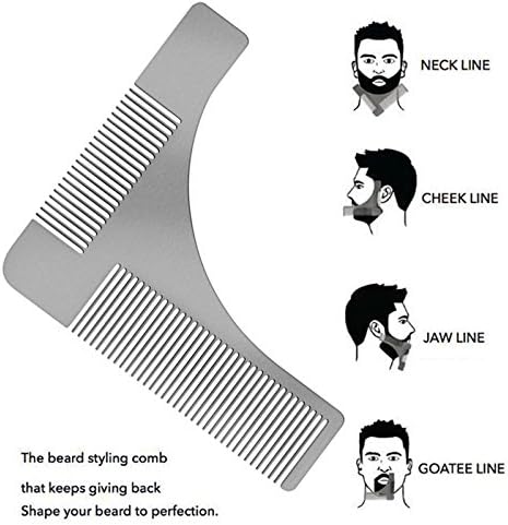 Fashion The Beard Bro-Beard men Shaping Comb Tool For Perfect Lines Cut Template