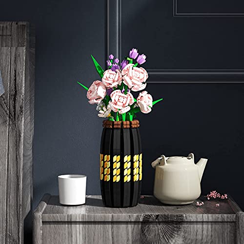 VONADO Building Vase for Lego Flower Bouquet 10280 Building Blocks