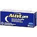 Aleve PM Caplets, Naproxen Sodium 220 mg (NSAID)/diphenhydramine HCl 25 mg, Pain Reliever/Nighttime Sleep-Aid, Non-Habit Forming, 80 Count
