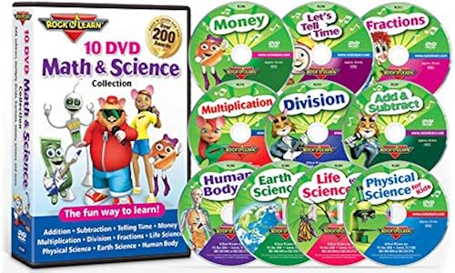 Dvds For Learning Fast Math 10 DVD Math & Science Collection by Rock 'N Learn (Addition ...