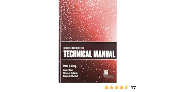 Technical Manual 9781563959479 Medicine Health Science Books 