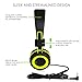 Kids Headphones for School Children- SIMILKY Stereo Tangle-Free 3.5mm Jack Wired Cord On-Ear Headset for Children 8-15 Years Old (Green) (New GRREN)