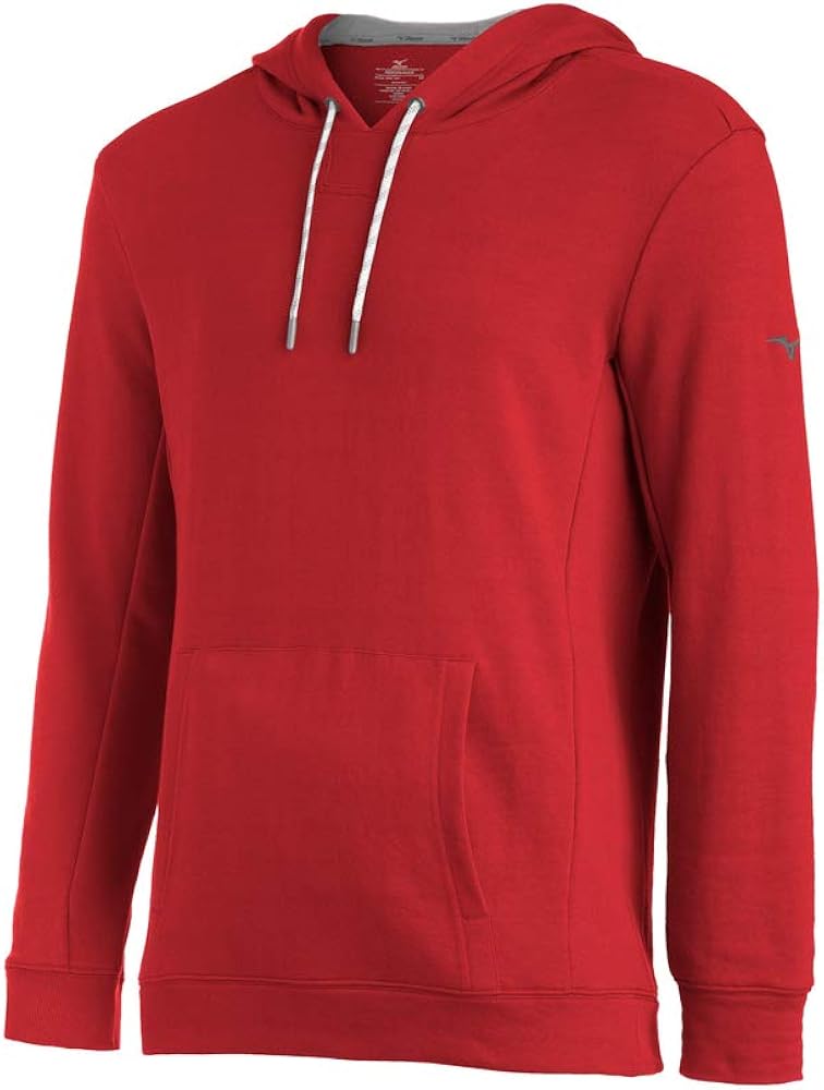 Mizuno Comp Warmup Hoodie, Red, X-Large : Clothing