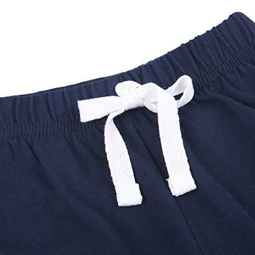 Neeseelily Baby Boy Short Sleeve T-Shirts and Shorts 2pcs Set Clothes (Yellow, 12-18 Months) - Thumbnail 6