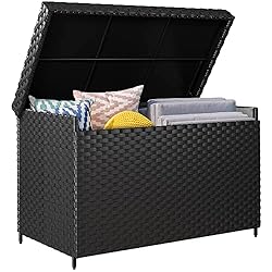 YITAHOME 230 Gallon Wicker Deck Box, XXL
