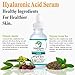 Korean Hyaluronic Acid Serum for Face + Vitamin C Vitamin E - Advanced Korean Beauty formula Anti Aging Anti Wrinkle for hydration Natural Organic Vegan Paraben free Best Natures Lab Brand