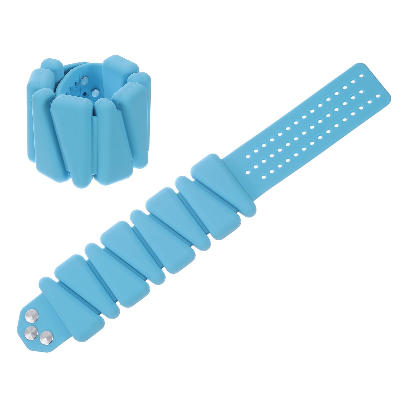 PATIKIL Wrist Weights 4lb, Set of 1 Adjustable Ankle Weights Wearable Leg Weights for Women Men Yoga Dance Jogging Aerobics Gym Walking Running, Sky Blue