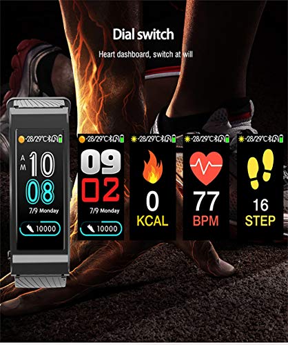 Sunward Smart Bracelet Bluetooth Phone Headset 2 in 1 Smart Bracelet Fitness Tracker with Sleep Monitor, Pedometer Watch for Kids Women and Men (Gray)