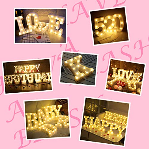 Light Up Letters for Wall Decor Led Letter Marquee Lights Alphabet