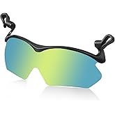 DEECOZY Outdoor Polarized Sunglasses, Fishing Cycling Traveling UV Protection Clip Cap Sports Sunglasses for Driving Climbing