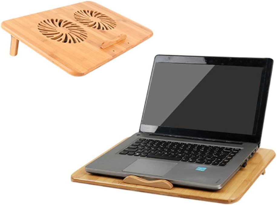 Xcmenl Notebook Laptop Kühler Aus Bambus Gefertigt Kühlende Unterlage