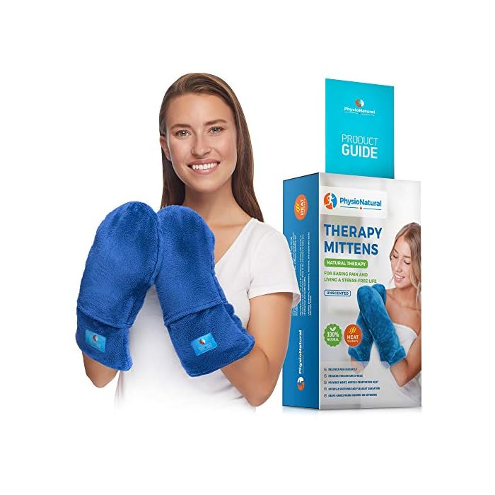 Microwavable Therapy Mittens with Flaxseed – Moist Heat Therapy Relief for Hands and Fingers in Cases of Stiff Joints…