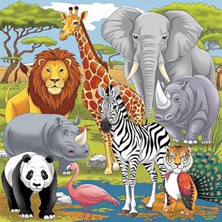 Livro Aventuras no Safari: Um Mundo para Colorir: Descubra a Vida Selvagem com Cada Cor