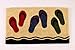 Kempf Printed Coco Coir Doormat Flip Flop Design