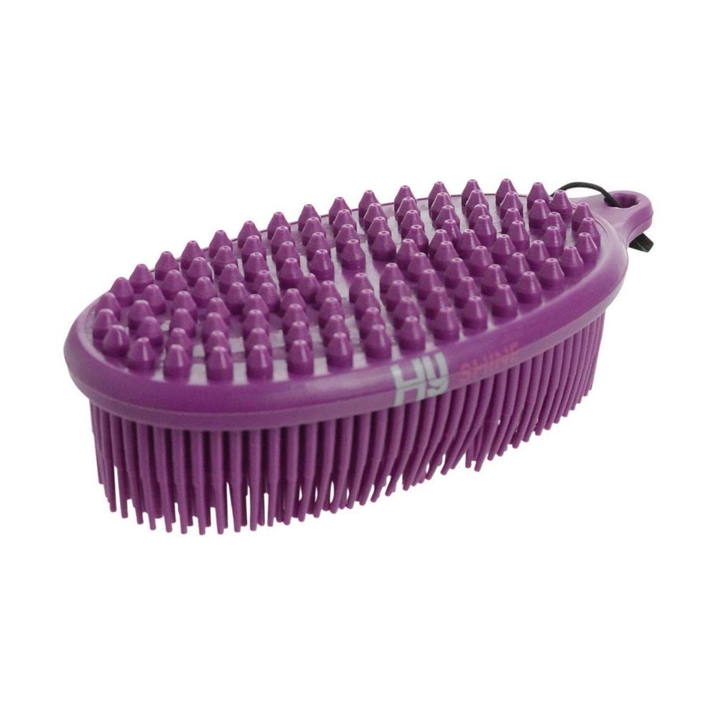 Hyshine Pebble Gentle Massage Therapy Brush/Dirt Remover - Grooming/Care-Purple