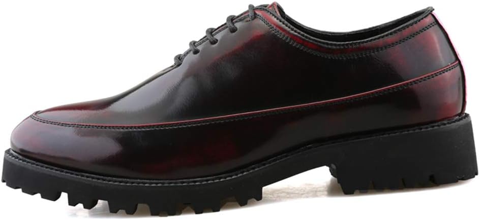 Tufanyu Men's Business Oxford Casual Classic Pointed Rubber Outsole Comfortable Height Formal Shoes snug