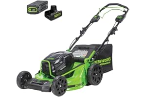 Greenworks 82V 21" Self-Propelled Lawn Mower, 8.0Ah Battery + Dual Port Charger