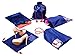 Shoe Bag - Ballistic Nylon - Drawstring Bag - Waterproof Nylon (3pcs) + Pouch Bag - Satin Storage Organizer Bag - Shoe Sleeves (2 pcs) = For Travel Friends - Men - Women - Kids