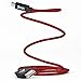 iasg Nylon Braided Tangle-Free Micro USB Charger Cable with Reversible USB Connector for Android Samsung HTC Nokia Sony 3.3ft/1m (red and black)