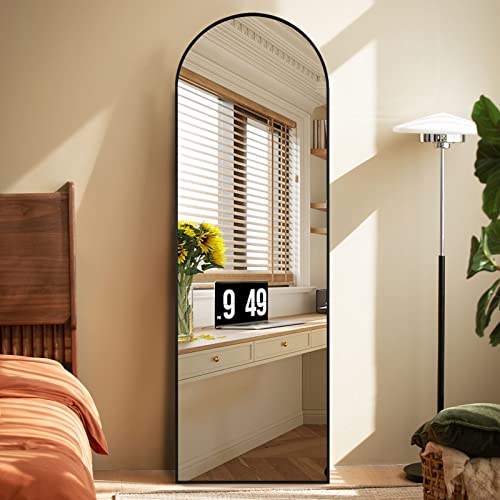 Koonmi 64"x21" Arched Full Length Mirror Standing Hanging or Leaning