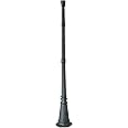 John Timberland Hepworth Traditional Outdoor Light Post and Cap Base Black Iron Aluminum Pole 76 3/4" Accessory for Exterior 
